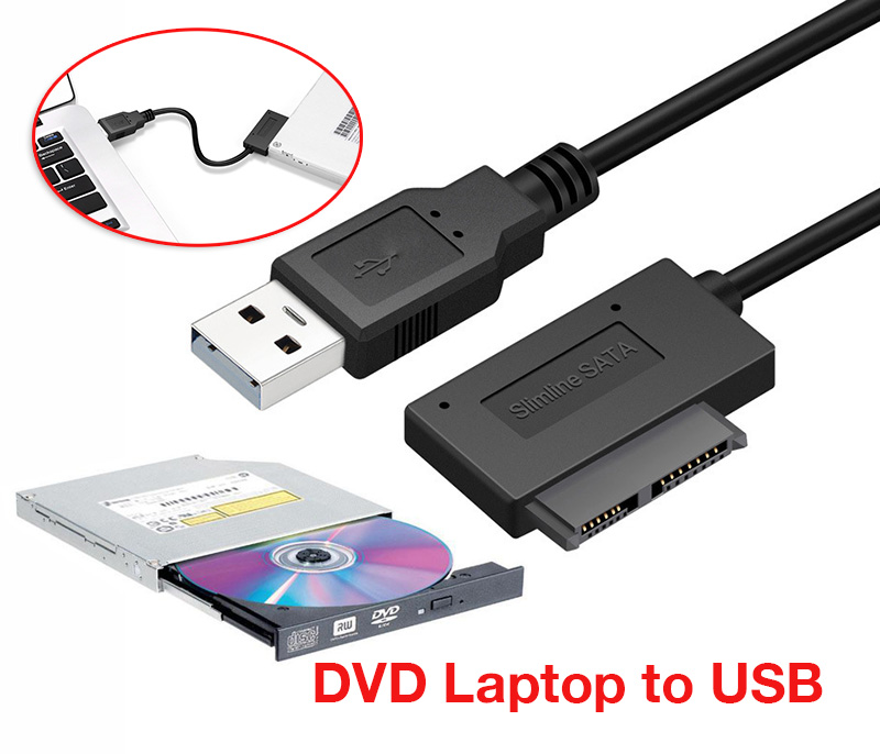 Cáp chuyển DVD Laptop ra USB 2.0