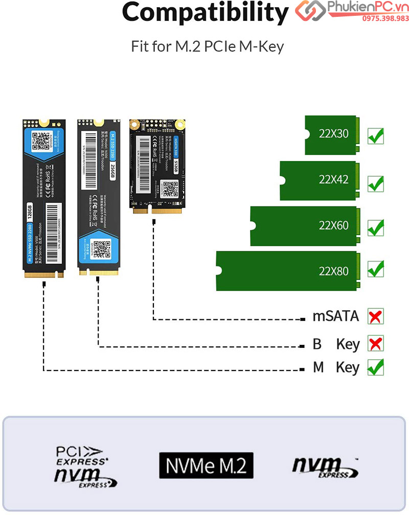 Dock cắm 2 SSD M.2 NVMe 10GB ORICO M2P2-C3-C