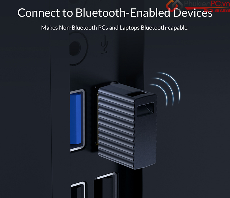 USB phát Bluetooth 5.0 cho PC, Laptop Orico BTA-508