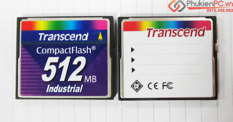 Thẻ nhớ CF Card Transcend 512MB công nghiệp