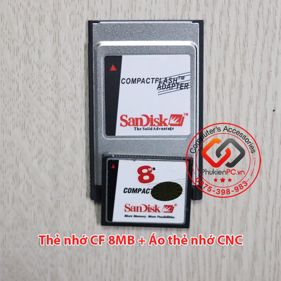 Thẻ nhớ CF-Compact Flash Sandisk 8MB dùng cho máy CNC