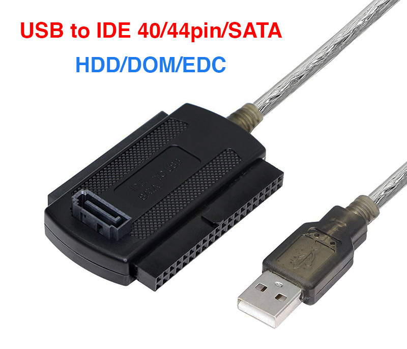 Cáp USB sang IDE 44Pin 40Pin SATA sao chép dữ liệu thẻ nhớ DOM EDC HDD ATA vào máy tính