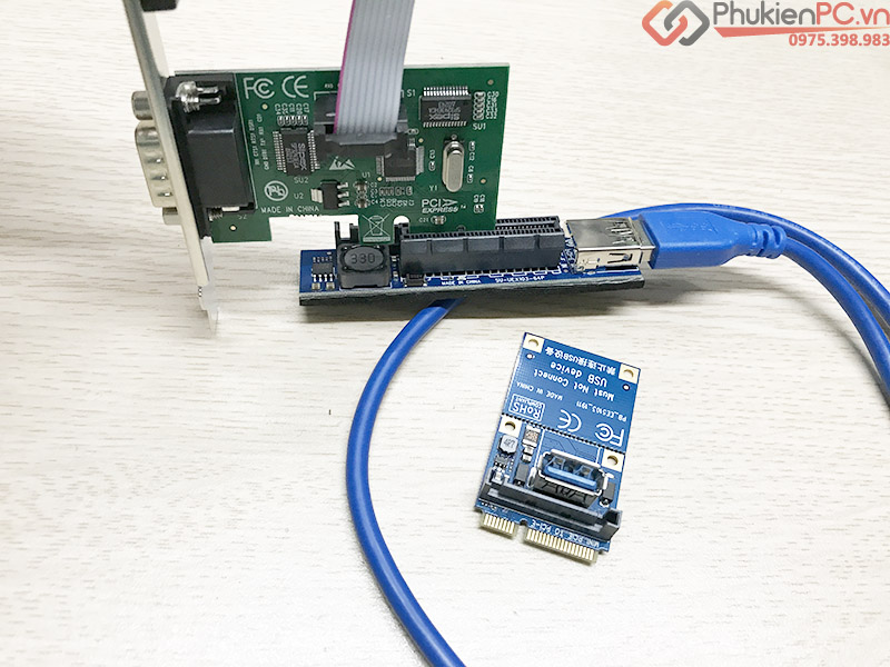 Dây Riser Mini PCIe sang PCIe 4X