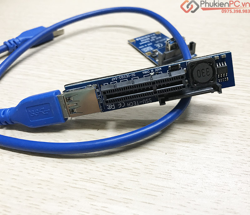 Dây Riser Mini PCIe sang PCIe 4X