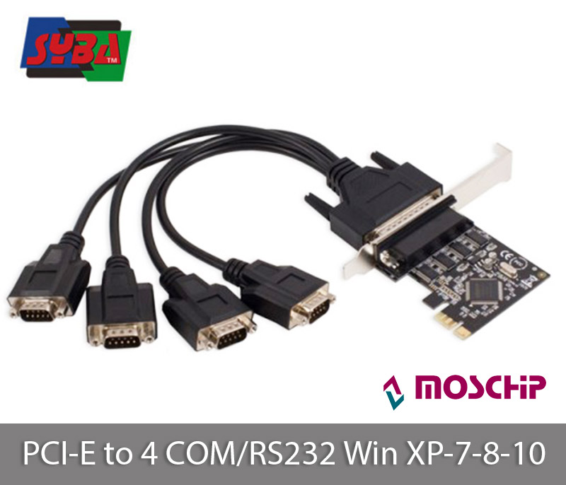 Card PCI-E to 4 RS232 SYBA FG-EMT01B Moschip