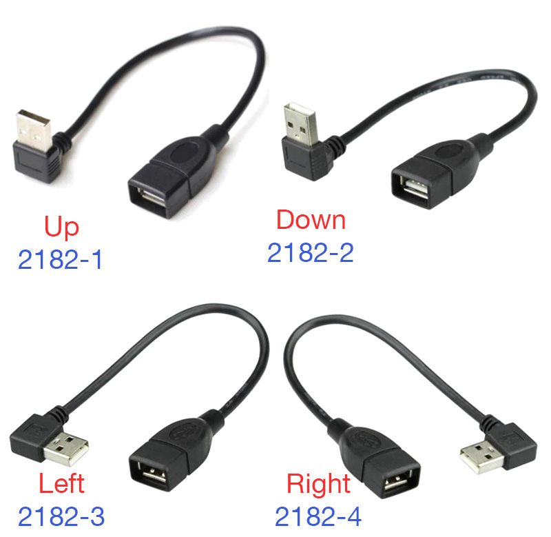 Cáp nối dài USB bẻ góc 0.25M 0.5M 1M