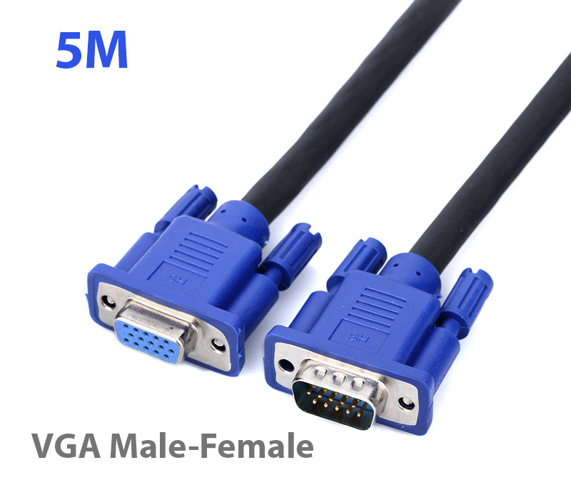 Cáp nối dài VGA Dsub 15Pin đực-cái 5M