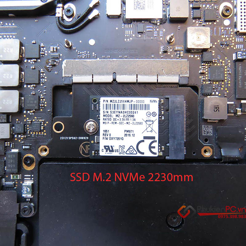 Adapter M.2 NVMe to SSD Macbook Pro 2016-2017 A1708