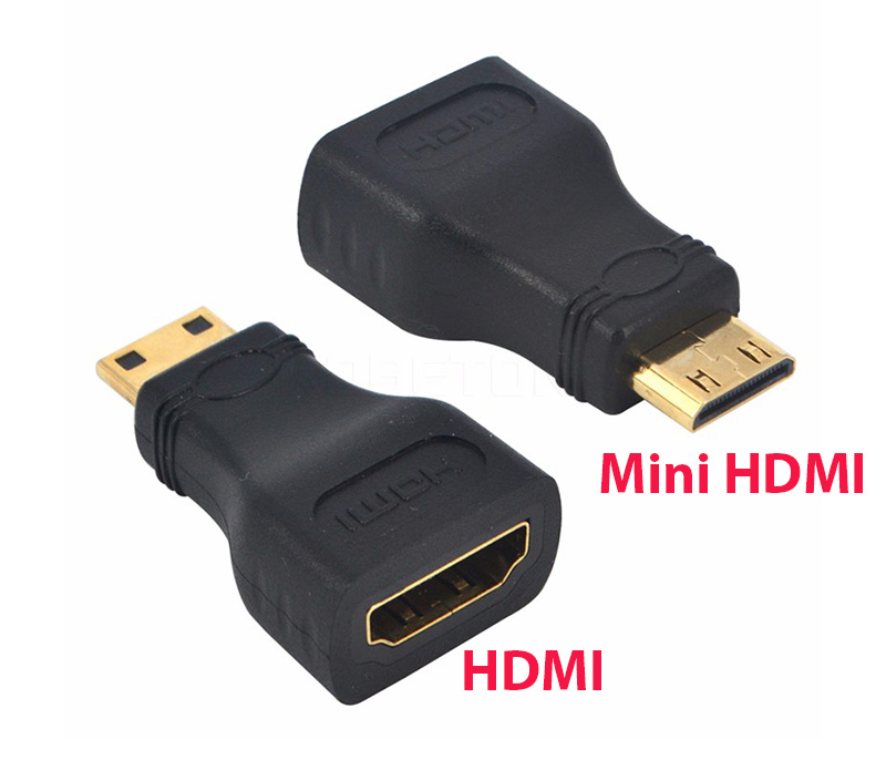 Giắc Mini HDMI sang HDMI adapter