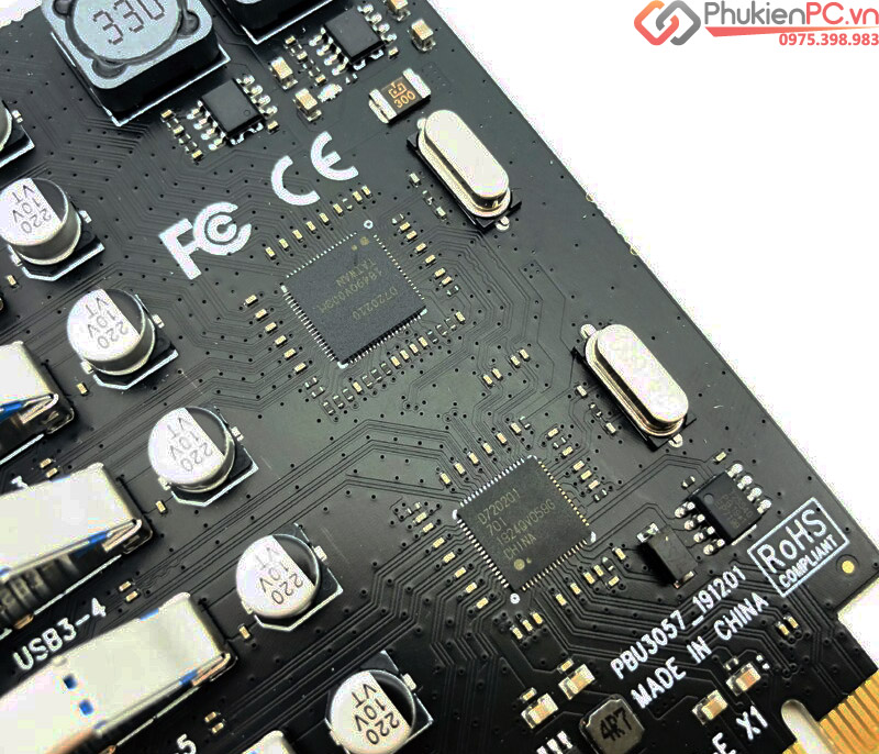 Card chuyển đổi PCI-E to 7 USB 3.0 Chipset NEC720201