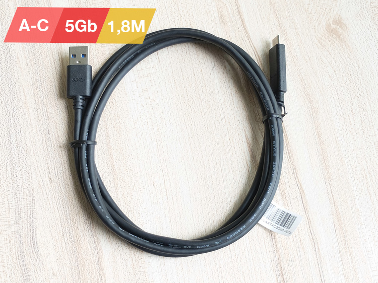 Cáp USB 3.1 Type A to Type C Gen 1-5GB dài 1.8M