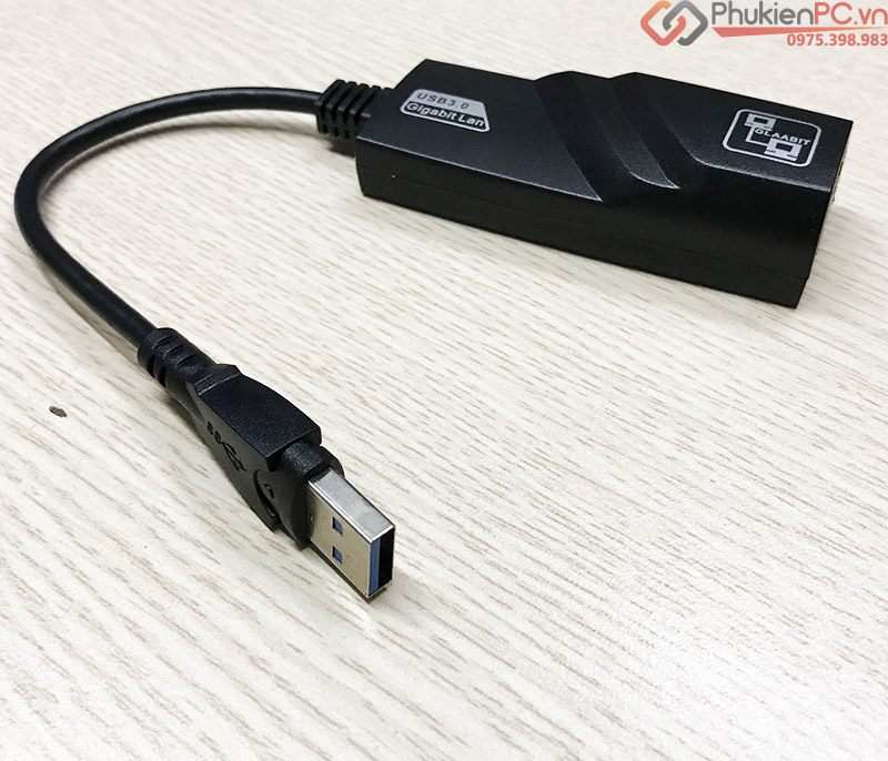 Cáp USB 3.0 sang LAN Ethernet 1000 Mbps tự nhận driver
