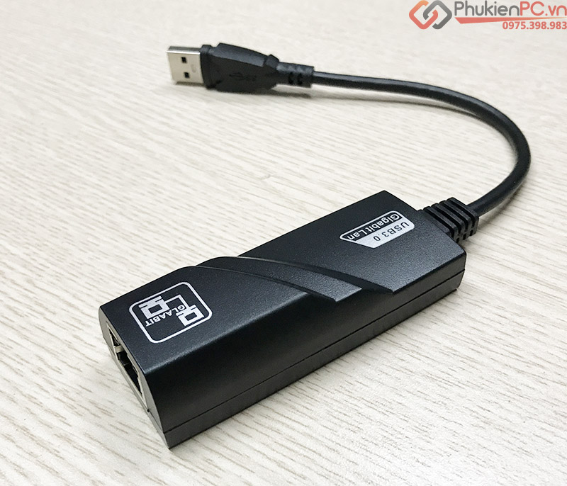 Cáp USB 3.0 sang LAN Ethernet 1000 Mbps tự nhận driver