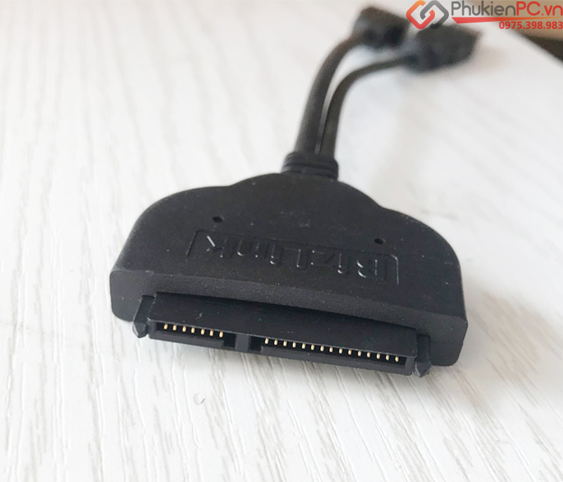 Dây USB 3.0 sang SATA HDD SSD 2.5 inch hỗ trợ nguồn phụ Bizlink