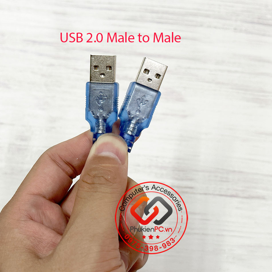 Cáp USB 2.0 AM-AM đực-đực 0.5M