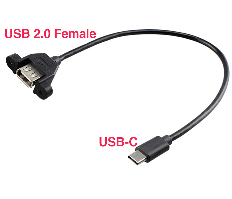 Cáp USB Type c to USB 2.0 Female bắt vít