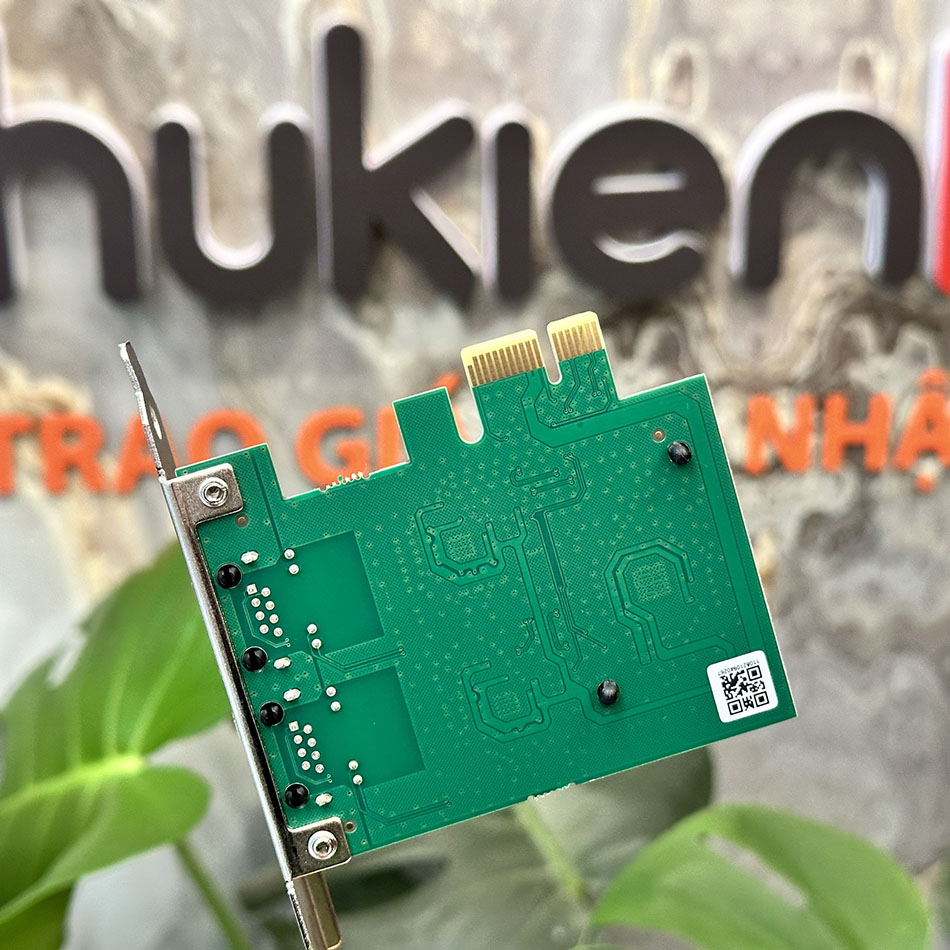 Card mạng PCIe to Dual 2 LAN 10/100/1000 chipset RTL8111