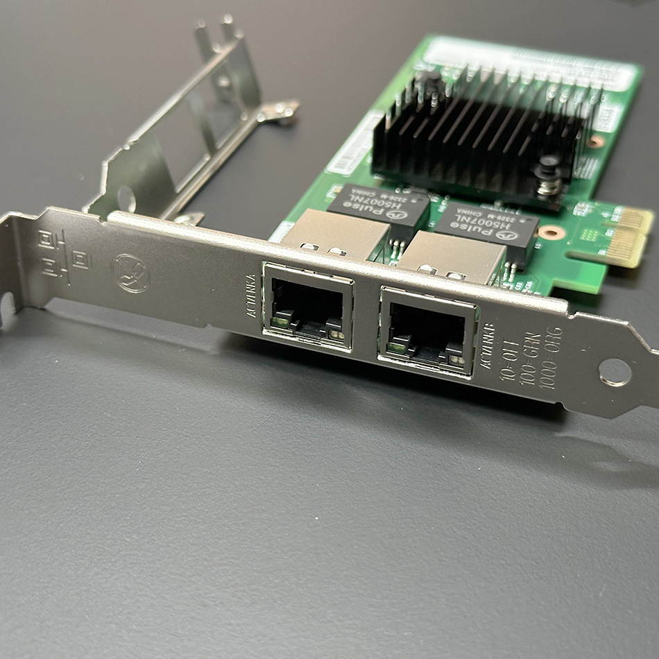 Card mạng PCI-e Gigabit Dual 2 RJ45 Port NIC 10/100/1000Mbps Server Intel 82575