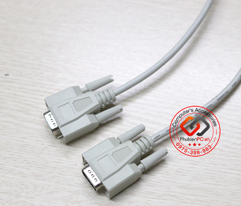 Dây cáp RS232c null modem male to male nối chéo