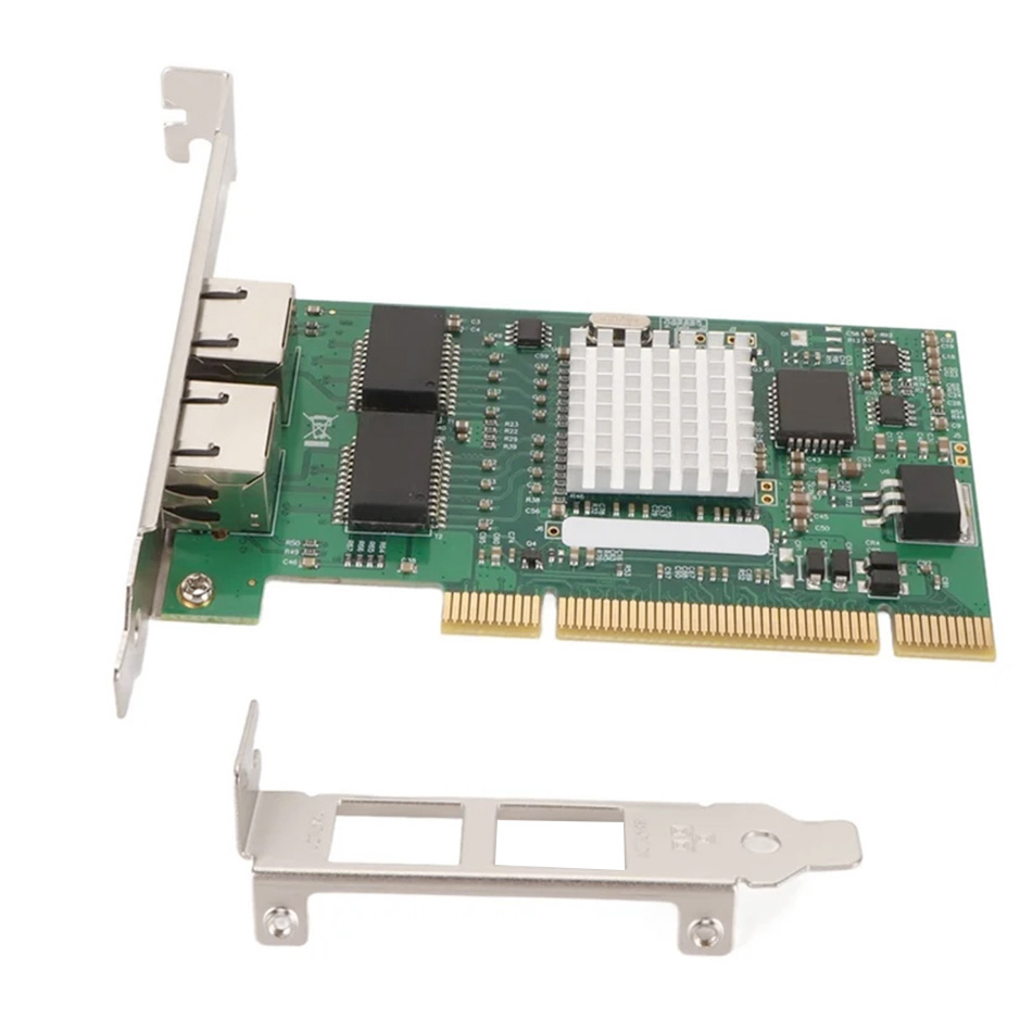 Card mạng PCI to 2 Port LAN Ethernet Gigabit 100/1000 Mbps intel 82546
