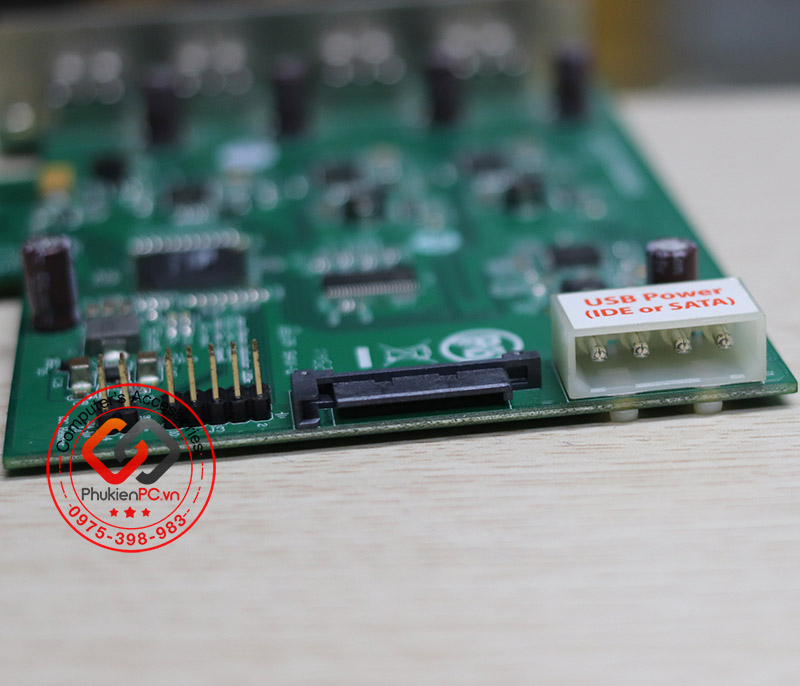 Card PCI-E 4x GEN2 ra 4 USB 3.0 5Gb chip Nec D720202