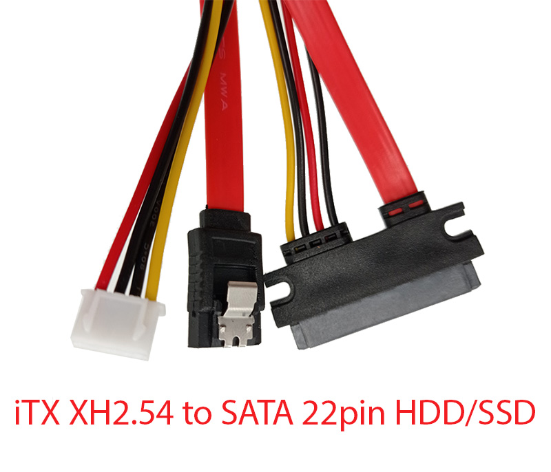 Cáp nguồn iTX XH2.54 sang SATA 22pin HDD-SSD