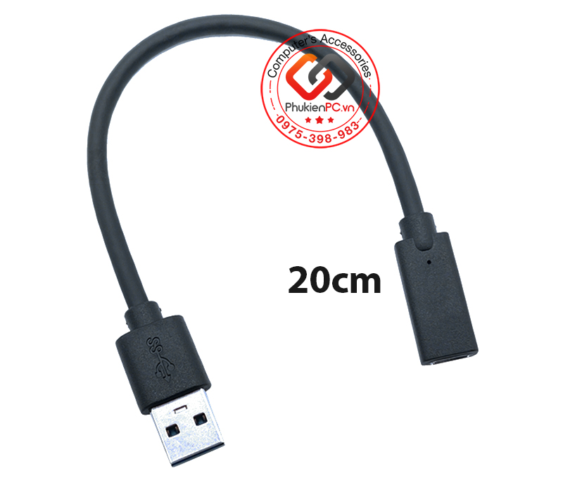 Cáp chuyển đổi USB 3.0 sang Type C cái 0.2M 1M