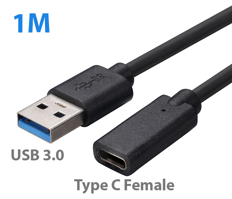 Cáp chuyển đổi USB 3.0 sang Type C chân cái 1M