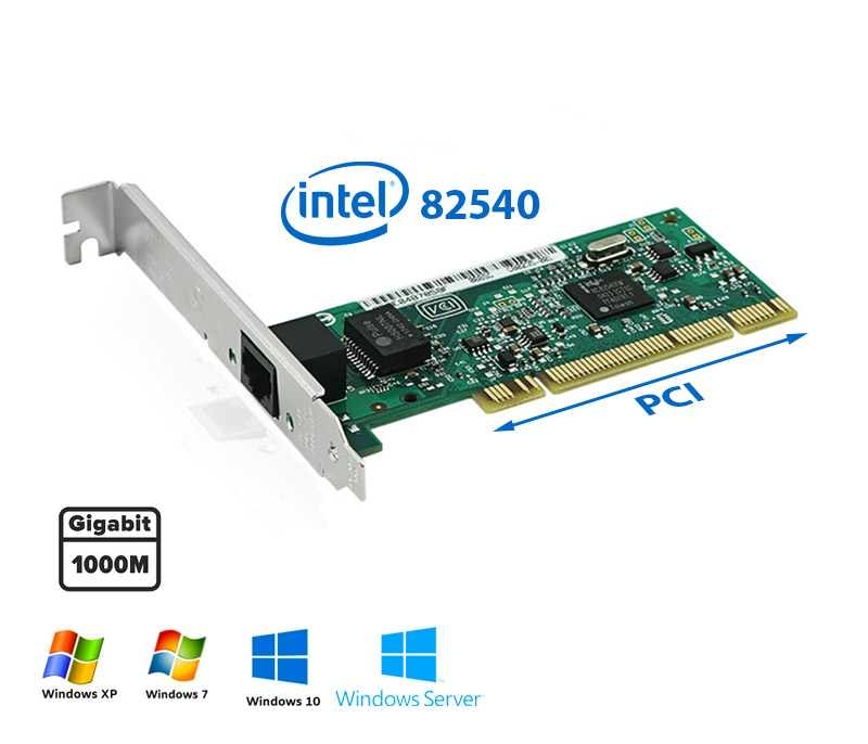 Card PCI sang LAN Ethernet Gigabit intel 82540