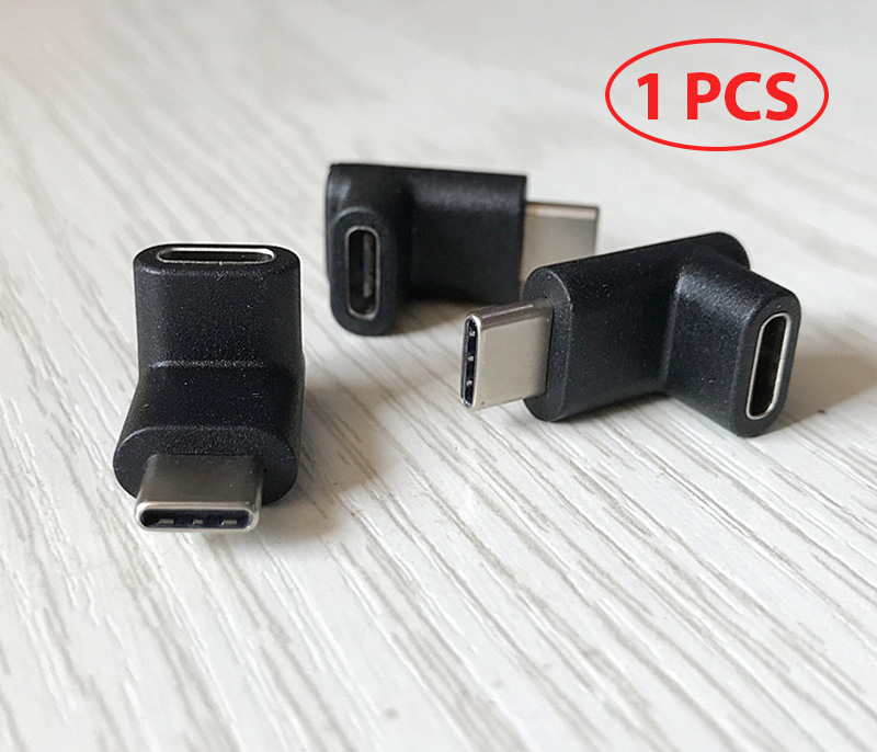Đầu nối USB Type C đực-cái bẻ góc