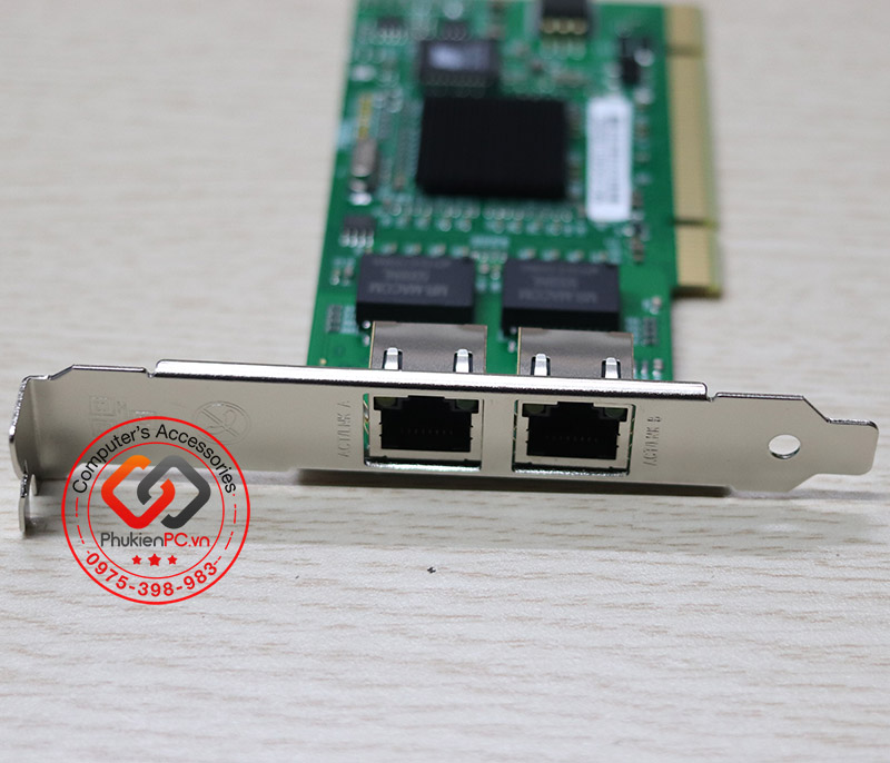Card PCI to 2 Port LAN Ethernet Gigabit intel 82546