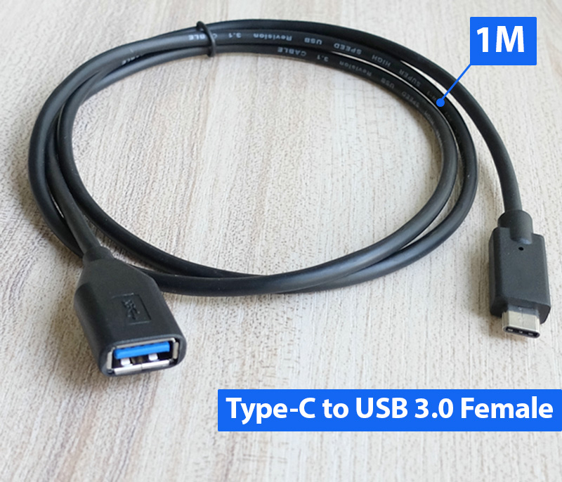 Cáp USB Type c to USB 3.0 Female (chân cái) OTG 1M