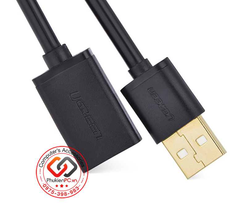 Cáp nối dài USB 2.0 đực-cái 0.5M Ugreen 10313