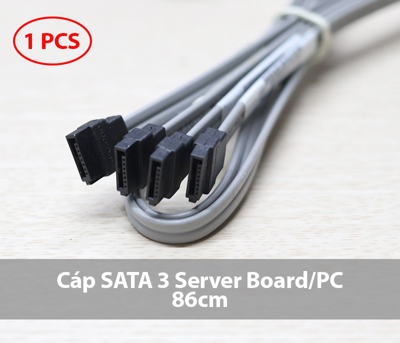 Dây cáp SATA III 6Gbps dài 86cm cho Server Motherboard/ PC