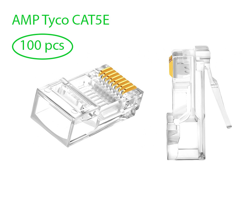 Hạt mạng AMP Tyco CAT5E RJ45 100 hạt
