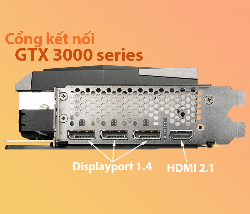 Cổng Displayport 1.4 trên Card GTX 3080
