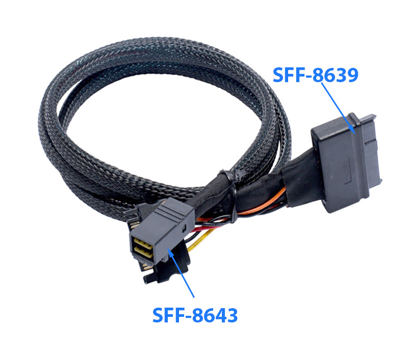 Dây cáp U.2 SFF-8643 to SFF-8639 NVMe 2.5 SSD