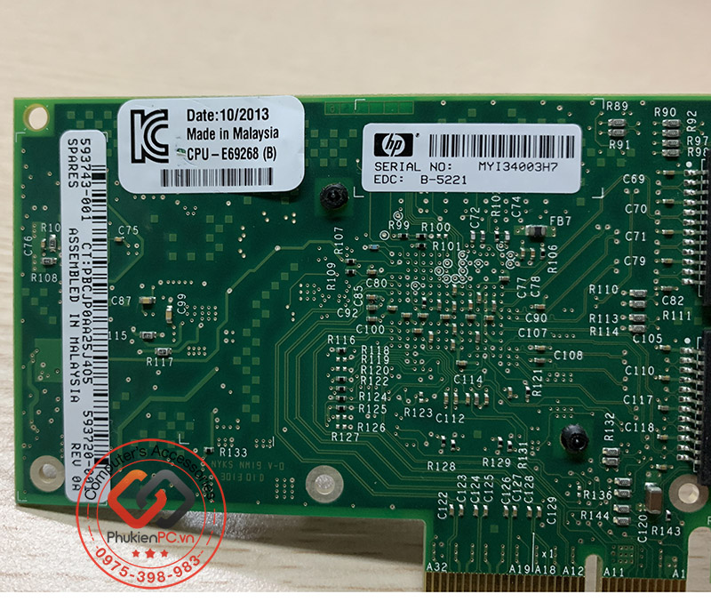 HP NC365T Quad Port Gigabit Ethernet Network Adapter PCI-E