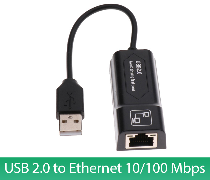 Adapter USB to Ethernet 10/100 mbps