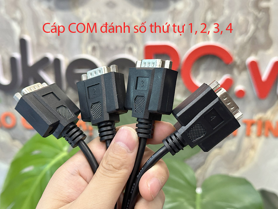 Card chuyển đổi PCI-E to 4 RS232 Chipset AX99100 hỗ trợ Win 7/10/11