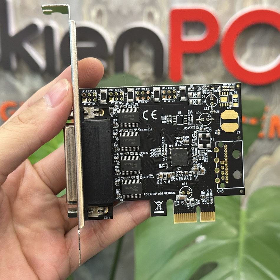 Card chuyển đổi PCI-E to 4 RS232 Chipset AX99100 hỗ trợ Win 7/10/11