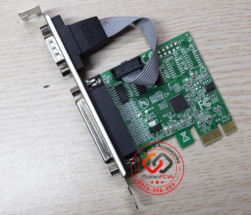 Card chuyển đổi PCI-E sang COM RS232, DB25 LPT