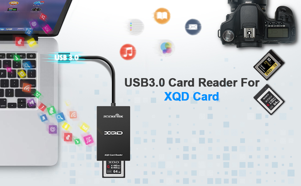 Đầu đọc thẻ nhớ XQD SD Card Reader USB Type-C