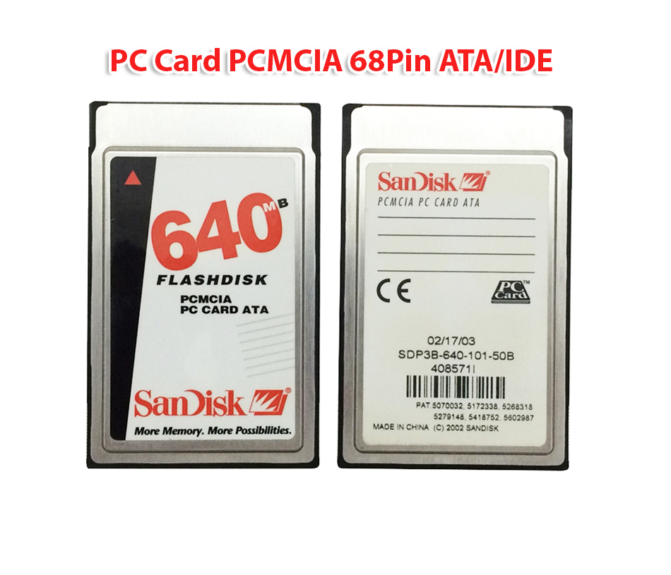 SanDisk Card ATA-IDE PCMCIA 68pin dung lượng 640MB