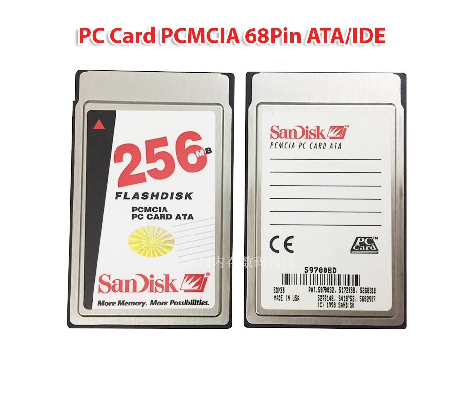SanDisk Card ATA-IDE PCMCIA 68pin dung lượng 256MB