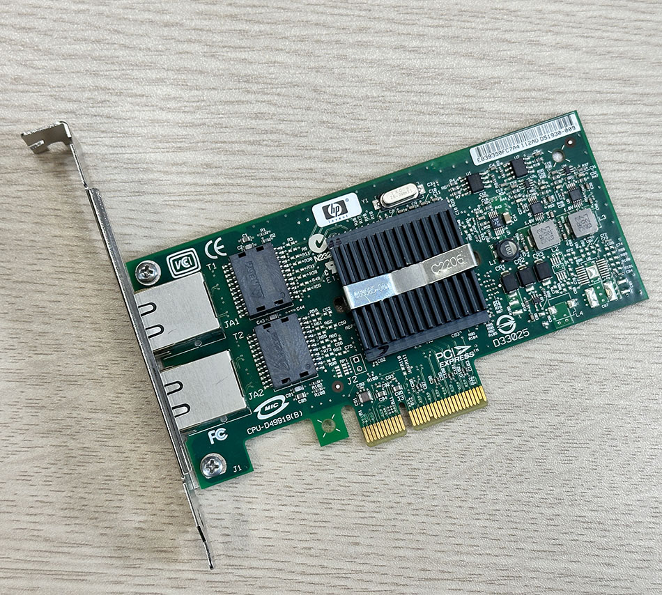 Card mạng PCIe x4 to 2 Port Ethernet Gigabit intel PRO/1000 PT Dual Port Server
