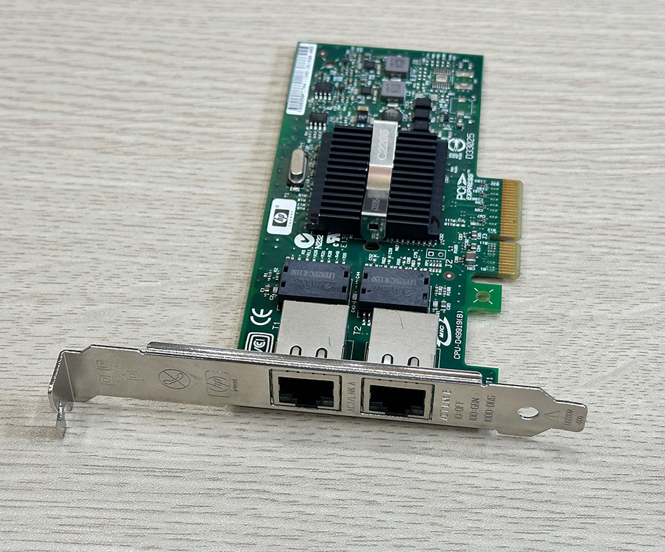Card mạng PCIe x4 to 2 Port Ethernet Gigabit intel PRO/1000 PT Dual Port Server