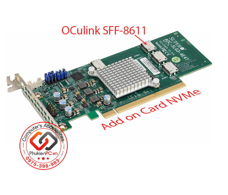 Cáp chuyển Oculink SFF-8611 sang SFF-8611
