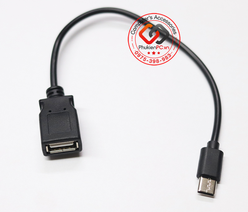 Cáp USB Type c to USB 2.0 Female