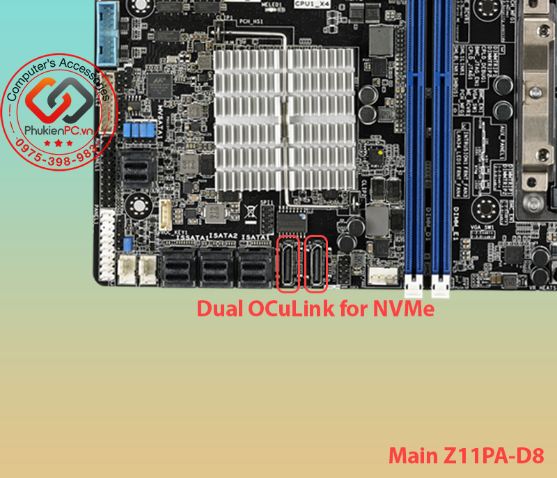Dây cáp Oculink 4i SFF-8611 to U.2 SFF-8639 NVMe 2.5 SSD